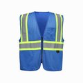 Gss Safety GSS Safety Enhanced Visibility Multi-Color Vest-Blue-2XL/3XL 3133-2XL/3XL